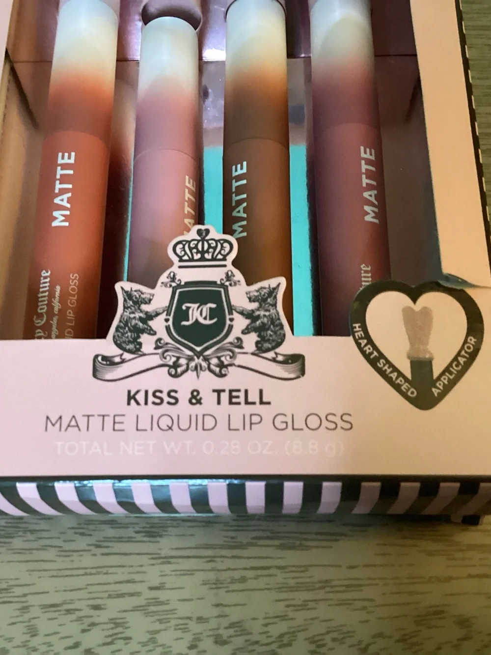 Juicy Couture Kiss & Tell Matte Liquid Lip Gloss New